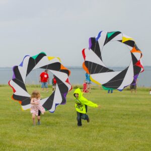 2m Snake Spinning Windsock Line Laundry Inflatable Show Kite for Kite Festival, Crafted from High-Quality 30D Ripstop Nylon, Complete