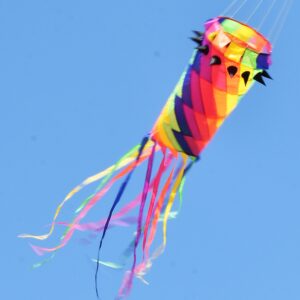 Enormous 3.5m Shaped Kite Windsock with Spinning Super Turbine