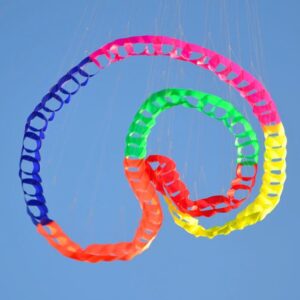 Outdoor Hanging Snake Kite Spinning Line Laundry, Soft Inflatable Design, Crafted from Premium 30D Ripstop Nylon Fabric