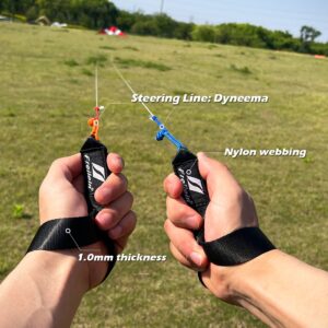Kite Wrist Strap Set: 31cm High-End Nylon Webbing for Dual Line Stunt Kite Control