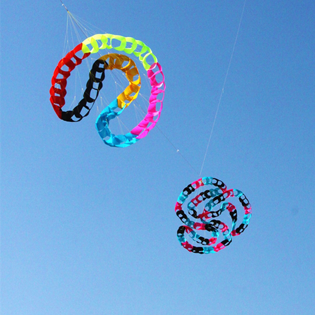 Outdoor Hanging Snake Kite Spinning Line Laundry, Soft Inflatable Design, Crafted from Premium 30D Ripstop Nylon Fabric, Includes Bag