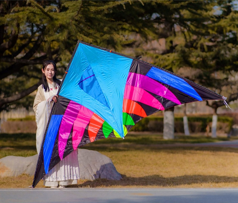 Unique Kites Large Flying Delta Kites for Adults - Made with Durable Nylon Fabric, Featuring Sanke Kites and Acrobatic Kite Winde