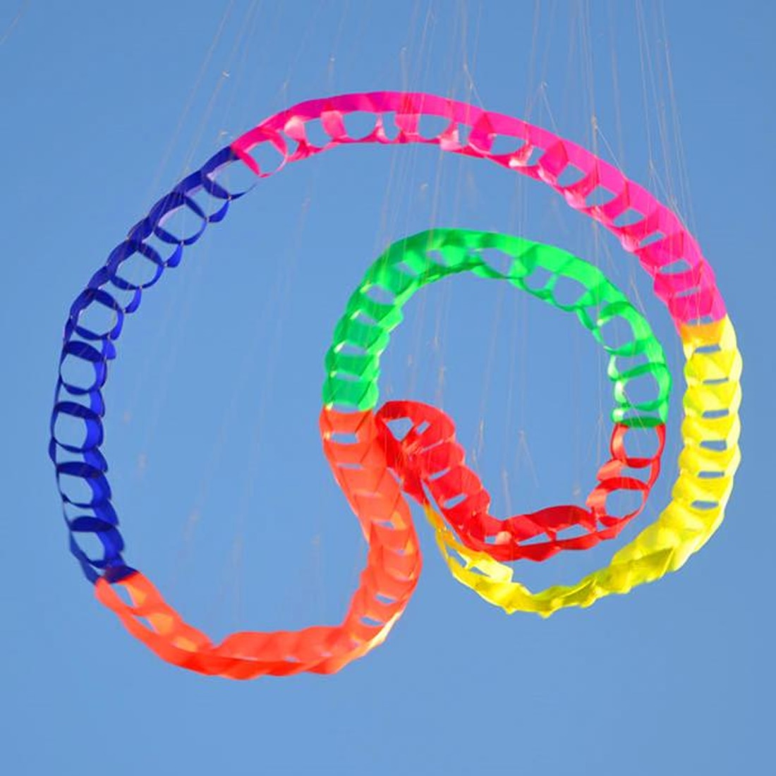 Outdoor Hanging Snake Kite Spinning Line Laundry, Soft Inflatable Design, Crafted from Premium 30D Ripstop Nylon Fabric, Includes Bag