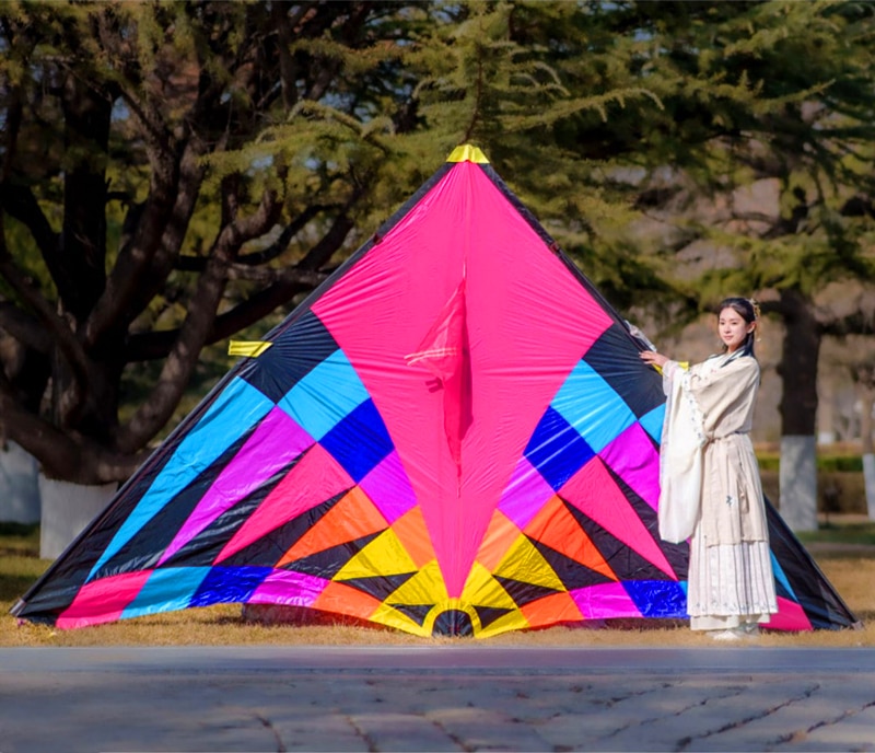 Unique Kites Large Flying Delta Kites for Adults - Made with Durable Nylon Fabric, Featuring Sanke Kites and Acrobatic Kite Winde