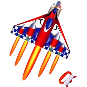 Airplane Kite for Kids and Adults - High-Quality Outdoor Fun Sports Kite with Handle and Line