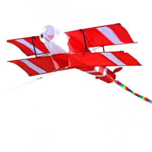 Airplane Kite - Red Plaid Cloth, Easy-to-Fly, Three-Dimensional Shape - Perfect Gift for Endless High-Flying Fun