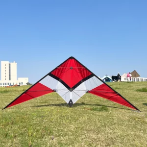 Beginner-Friendly 2.2m 2 Line Stunt Kite - Experience Acrobatic Thrills with Sound and Wrist Strap 2 x 30m x 150lb Lines