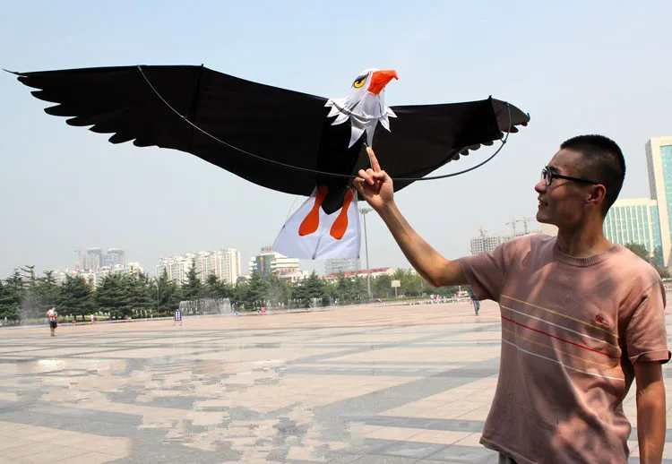 High-Quality 3D Eagle Kite - 2m Outdoor Fun Sports Kite with Handle and 30m Line for Easy Control and Good Flying Experience