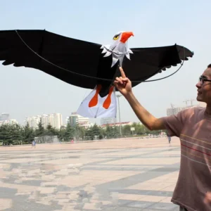 High-Quality 3D Eagle Kite - 2m Outdoor Fun Sports Kite with Handle and 30m Line for Easy Control and Good Flying Experience