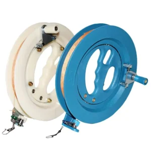 Portable Kite Line Winder Tool with Ball Bearing Handle - Round Flying Grip Wheel for Kite String Reel (16/18cm)