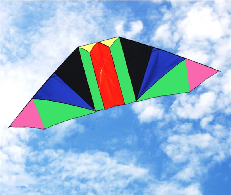 Outdoor Fun with Large Glider Kite - Beach Kites for Children - Nylon Kite with String, Line, and Reel Included - Soar to New Heights with Exciting Beach Kite Adventure