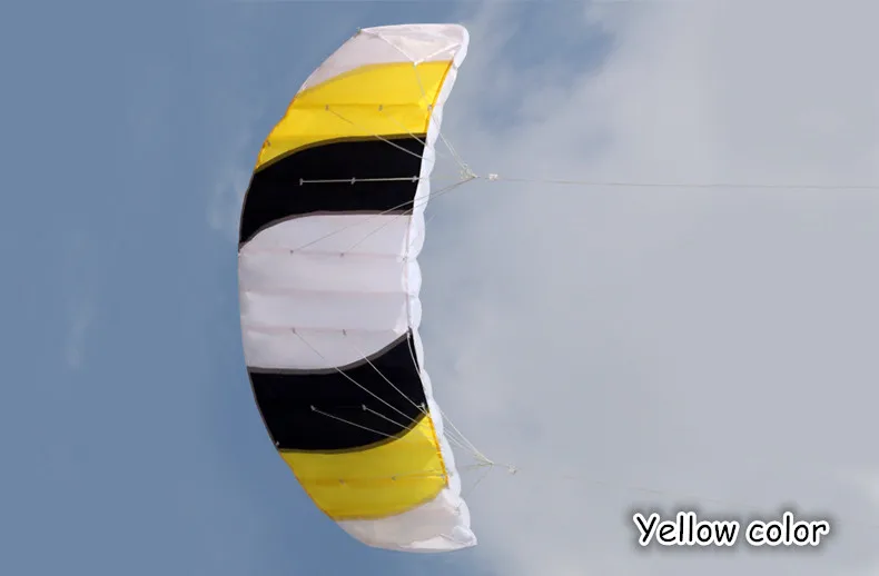 1.4m Dual Line Stunt Parafoil Parachute Beach Kite - Perfect Outdoor Fun Sports Power for Beginners