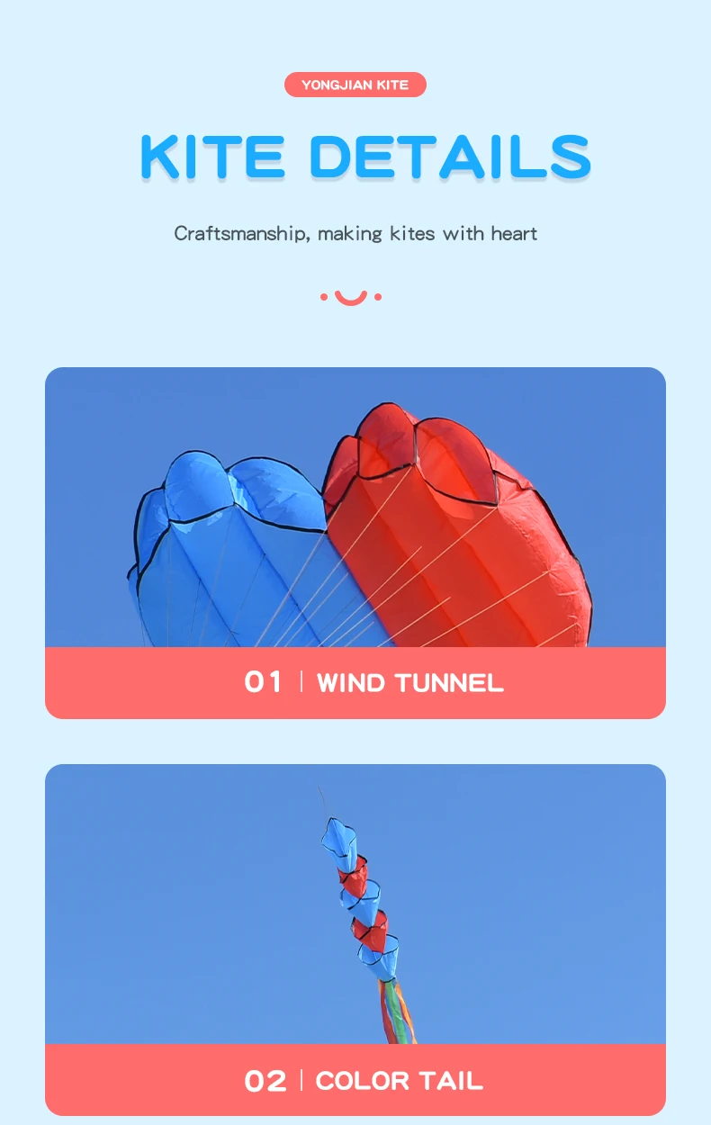 Inflatable Professional Kites - Large 3D Love Heart Kite for Adults - Outdoor Soft Kite Toy for Unforgettable Flying Experience