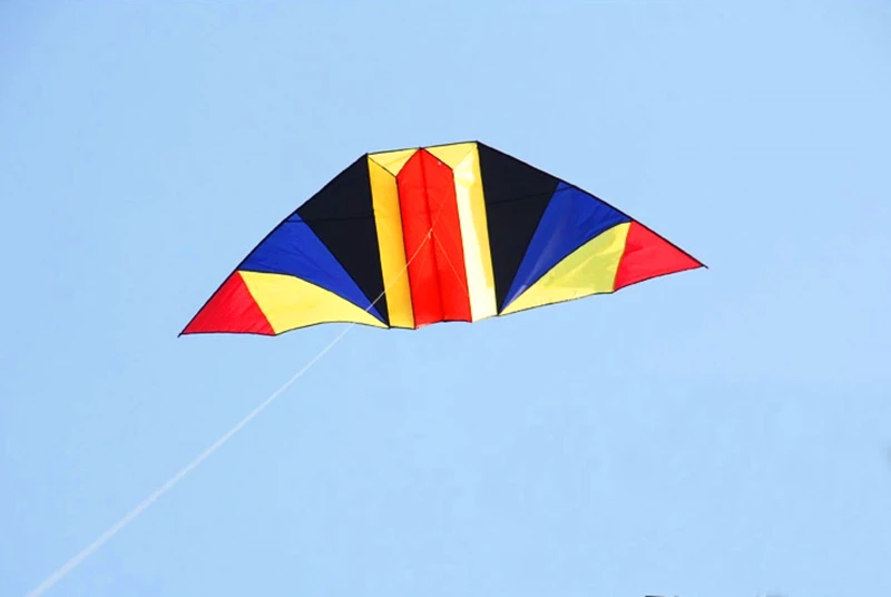 Outdoor Fun with Large Glider Kite - Beach Kites for Children - Nylon Kite with String, Line, and Reel Included - Soar to New Heights with Exciting Beach Kite Adventure