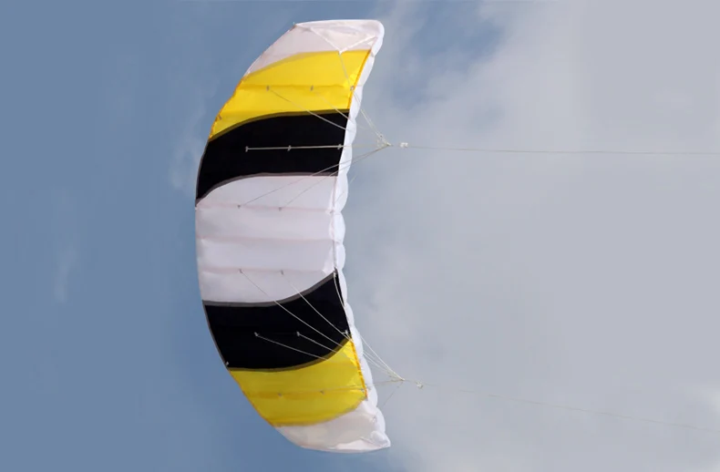 1.4m Dual Line Stunt Parafoil Parachute Beach Kite - Perfect Outdoor Fun Sports Power for Beginners