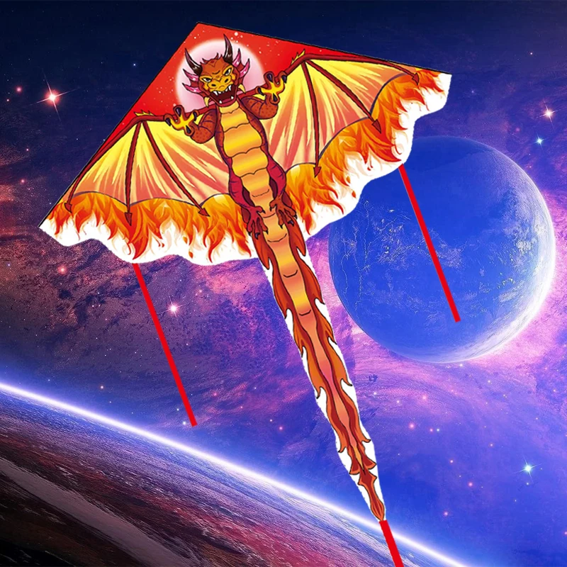 Outdoor Toys for Kids - Dragon Kites Flying Set - Fun and Colorful Children's Kites