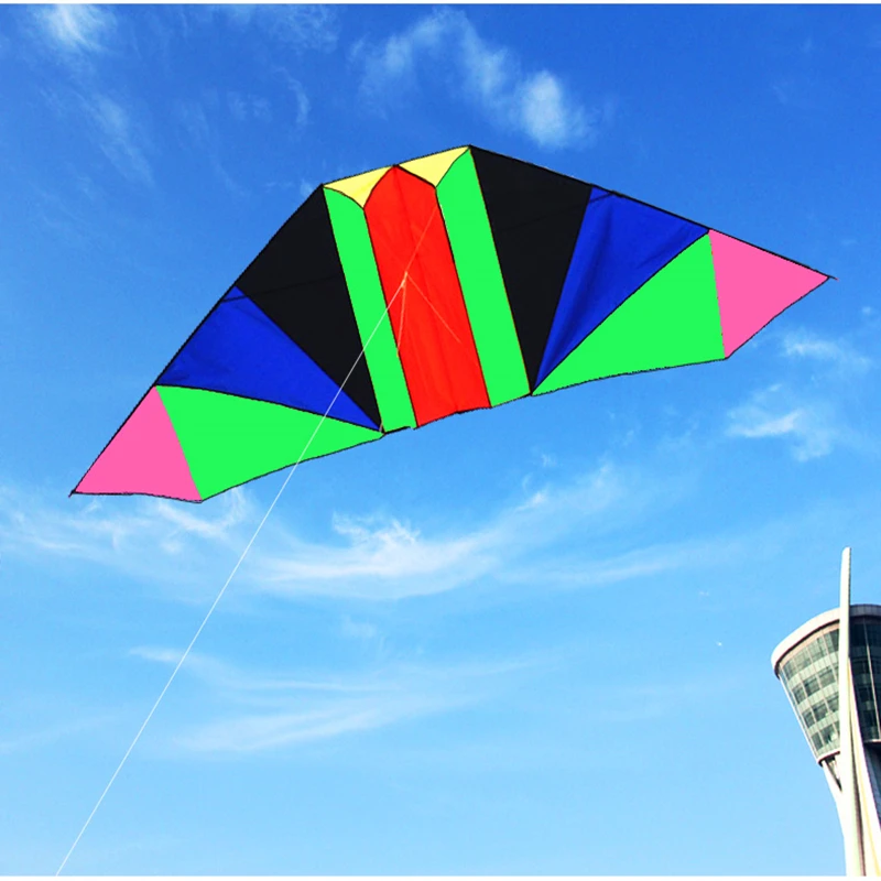 Outdoor Fun with Large Glider Kite - Beach Kites for Children - Nylon Kite with String, Line, and Reel Included - Soar to New Heights with Exciting Beach Kite Adventure