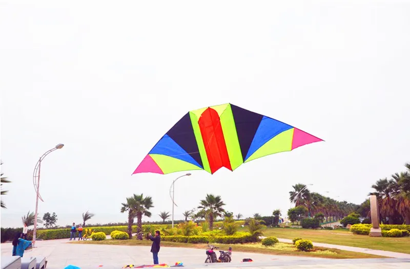 Outdoor Fun with Large Glider Kite - Beach Kites for Children - Nylon Kite with String, Line, and Reel Included - Soar to New Heights with Exciting Beach Kite Adventure