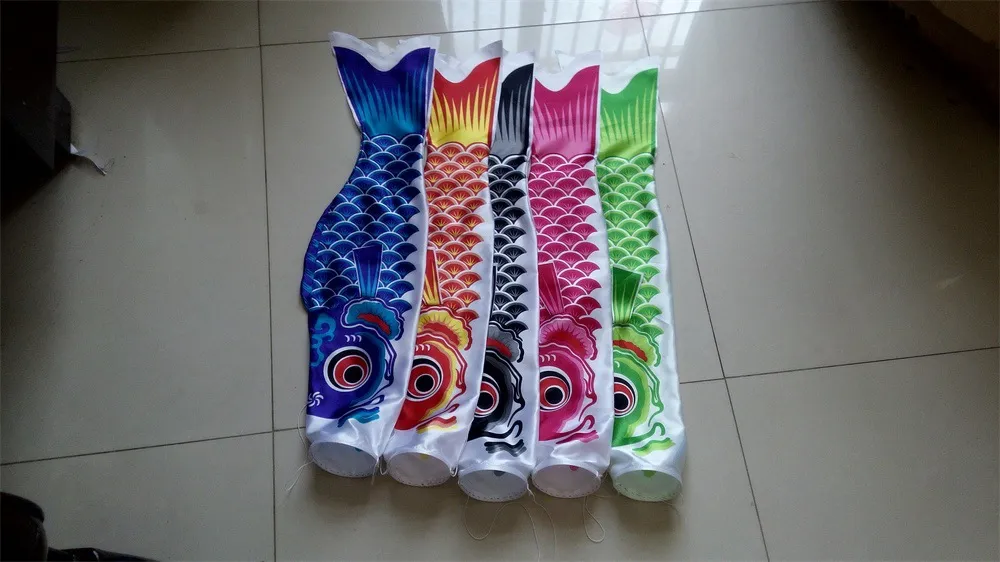 Colorful Fish Flag Hanging Outdoor Toy - Koi Nobori Carp Wind Socks, 40/70/100CM Fish Kite for Kids - Koinobori Inspired Fun