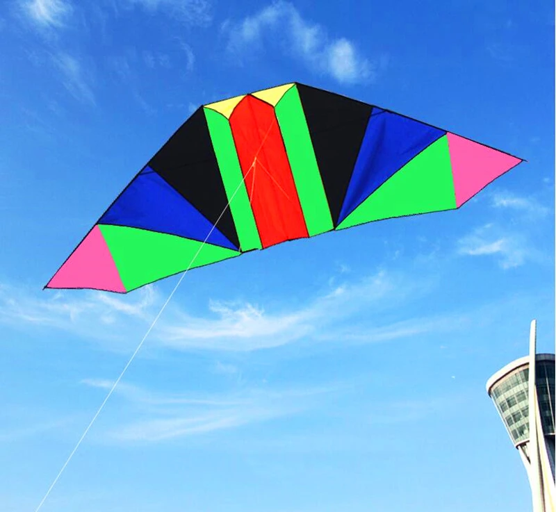 Outdoor Fun with Large Glider Kite - Beach Kites for Children - Nylon Kite with String, Line, and Reel Included - Soar to New Heights with Exciting Beach Kite Adventure