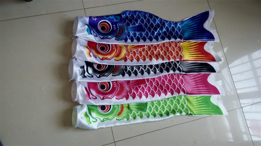 Colorful Fish Flag Hanging Outdoor Toy - Koi Nobori Carp Wind Socks, 40/70/100CM Fish Kite for Kids - Koinobori Inspired Fun
