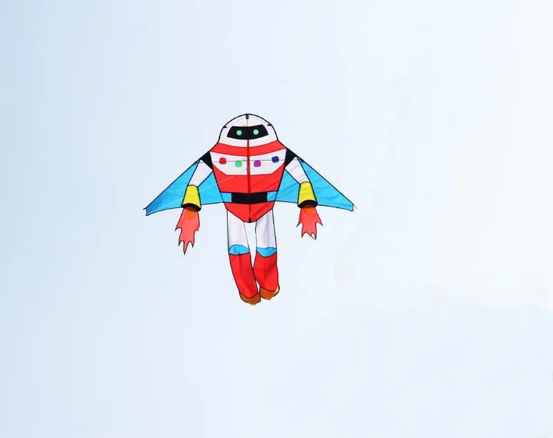 Kite Reel Line - 2m Robot Kite for Children - Perfect Windshock 3D Doos Vlieger Kite - Ultimate Kites for Adults - Image 3