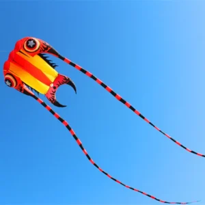 Trilobite Kites for Adults - Large Soft Kite with Nylon Reel - Jellyfish, Eagle, and Octopus Kite for Spectacular Outdoor Flying Fun
