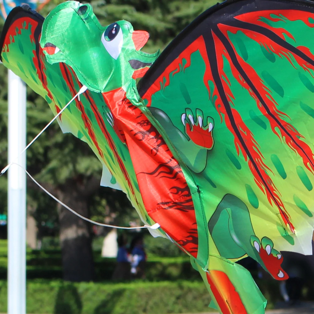 3D Creative Dinosaur Kite with Long Tail - Fun Outdoor Toy for Kids and Lawn Sports dinosaur kite