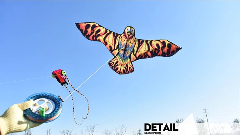 Firebird Eagle Kite for Kids - Nylon Bird Kites with Professional Flying Reel and Parachute firebird kite