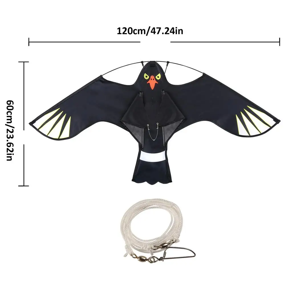 Large Realistic Hawk Bird Repeller Kite – Anti-Bird Flying Scarecrow for Farm and Garden swallow kites bird kite