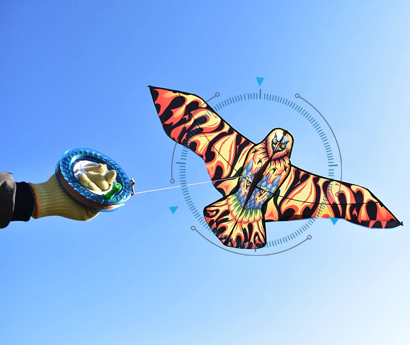 Firebird Eagle Kite for Kids - Nylon Bird Kites with Professional Flying Reel and Parachute firebird kite
